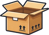 logo z pudełkami na palecie